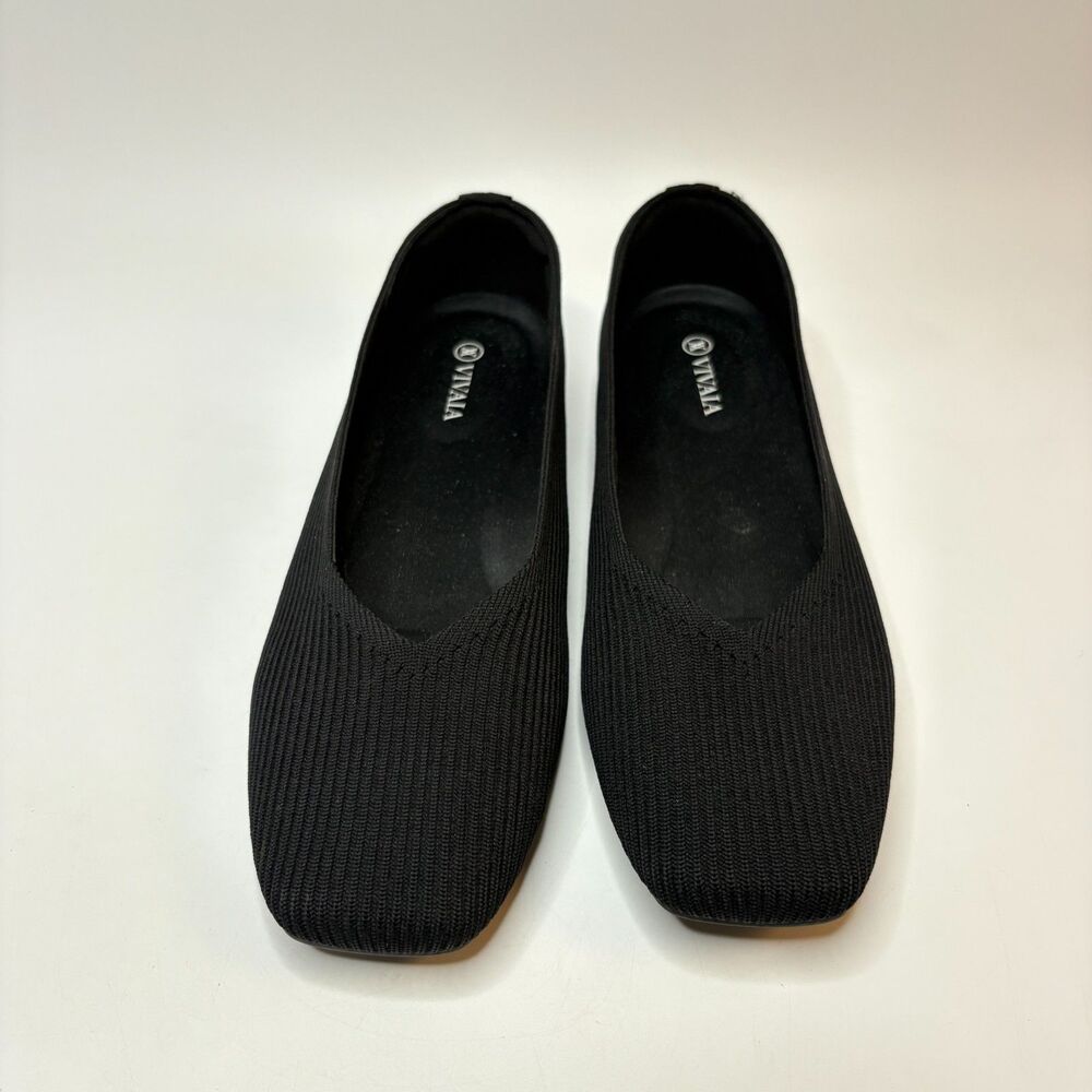 VIVAIA Margot Black Square Toe Casual Flats Womens Size EU 42/US 10.5 - Picture 2 of 8